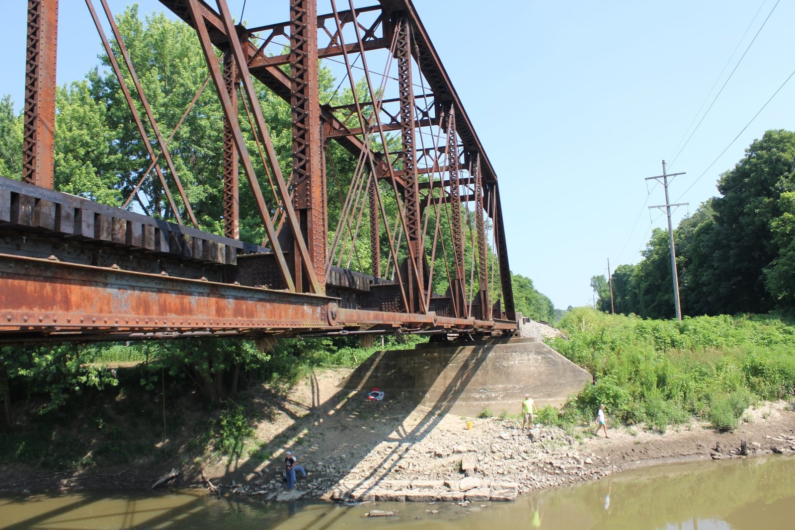 Looking north
